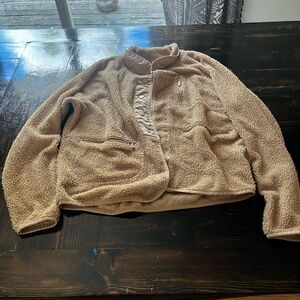 Cozy Tan Sherpa Jacket